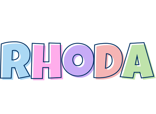 Rhoda pastel logo