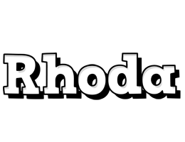 Rhoda snowing logo