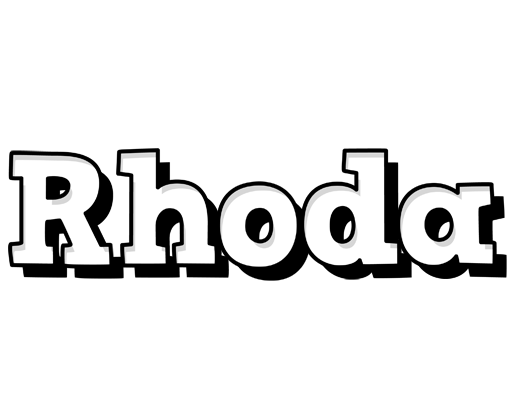 Rhoda snowing logo