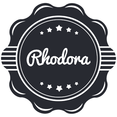 Rhodora badge logo