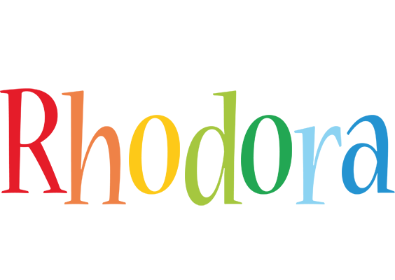 Rhodora birthday logo