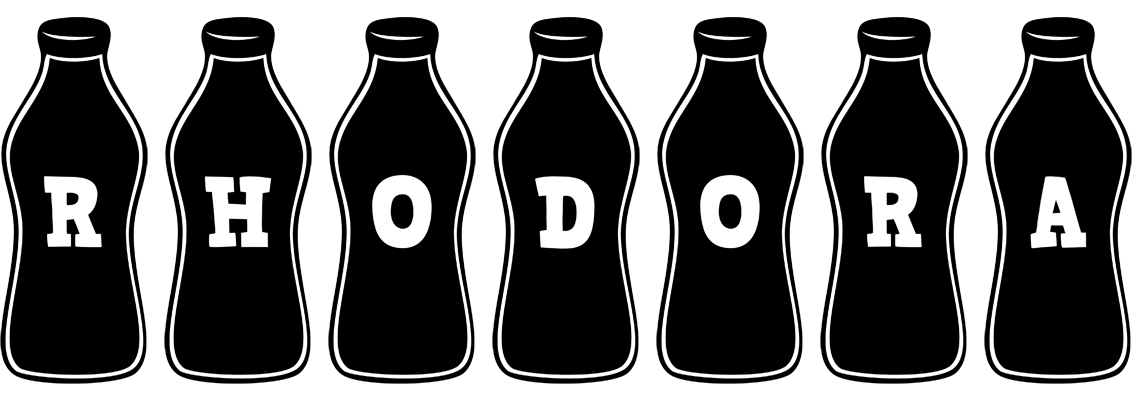 Rhodora bottle logo