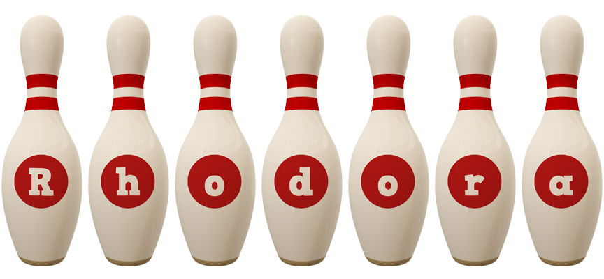 Rhodora bowling-pin logo