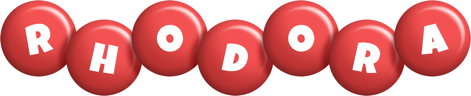 Rhodora candy-red logo