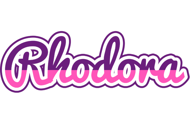 Rhodora cheerful logo