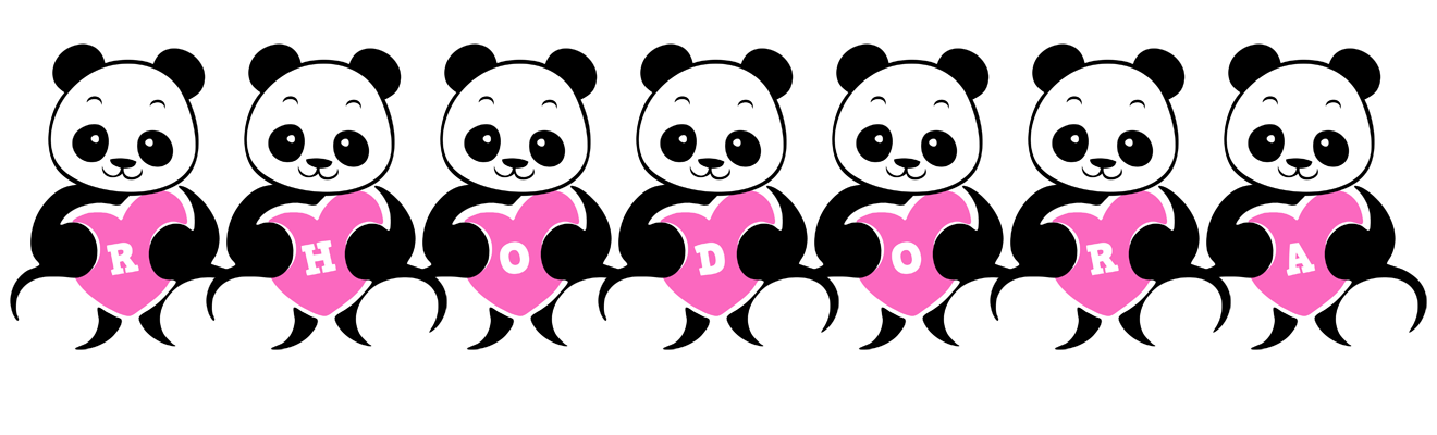 Rhodora love-panda logo