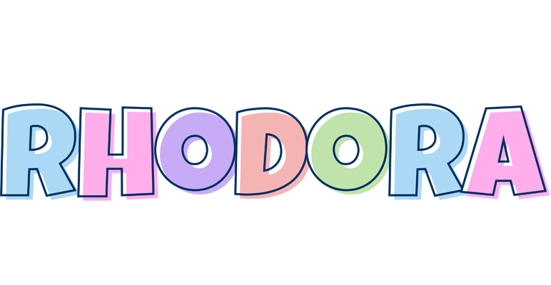 Rhodora pastel logo