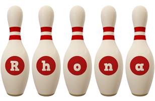 Rhona bowling-pin logo