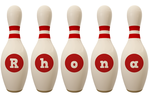 Rhona bowling-pin logo