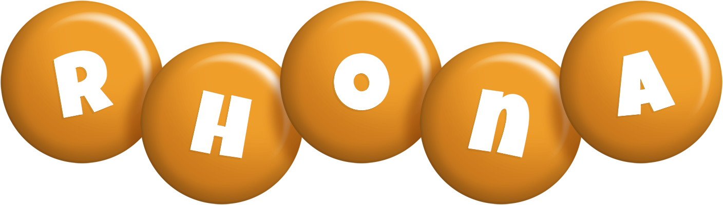 Rhona candy-orange logo