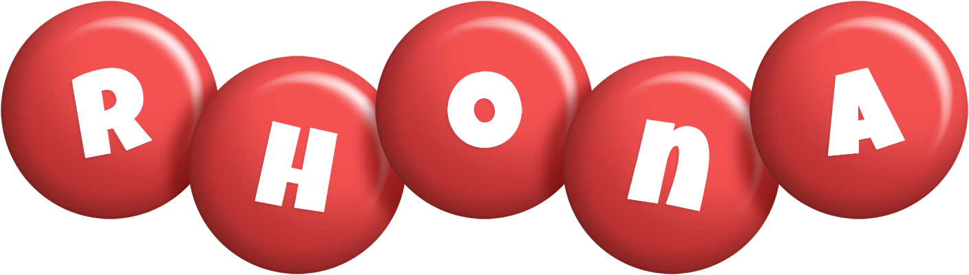 Rhona candy-red logo