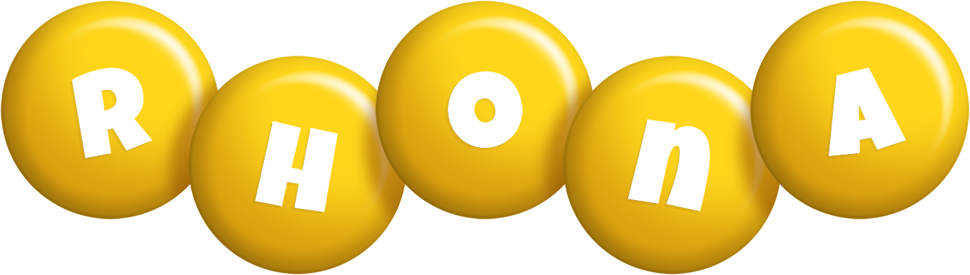 Rhona candy-yellow logo