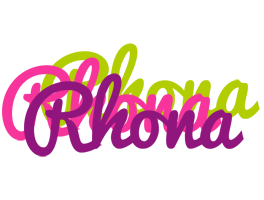 Rhona flowers logo