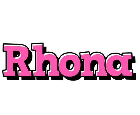 Rhona girlish logo