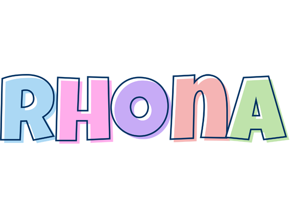 Rhona pastel logo