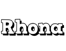 Rhona snowing logo