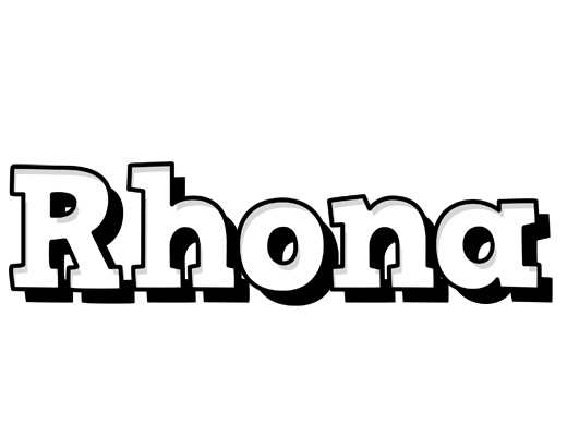 Rhona snowing logo