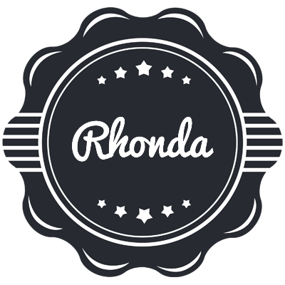 Rhonda badge logo