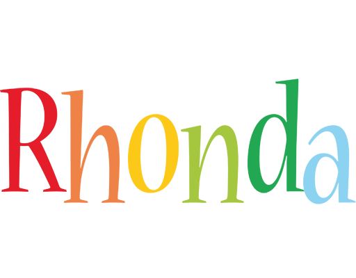 Rhonda birthday logo