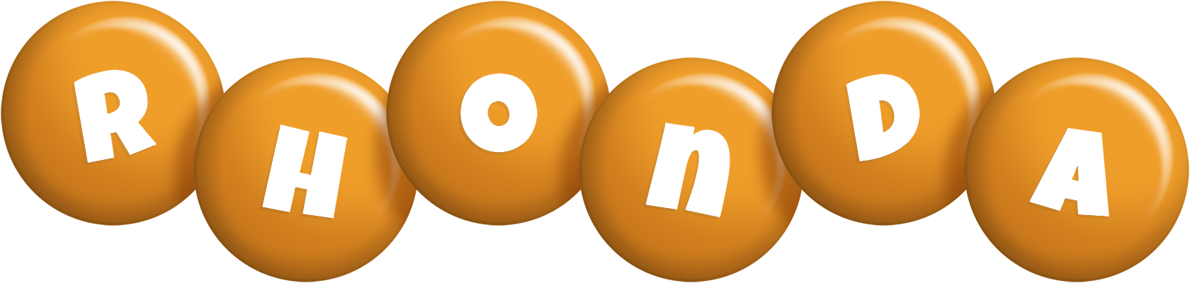 Rhonda candy-orange logo