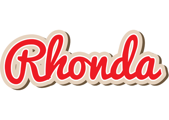 Rhonda chocolate logo