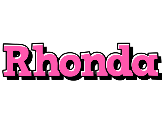Rhonda girlish logo