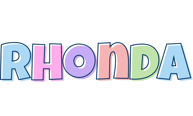 Rhonda pastel logo