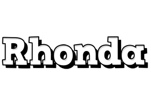 Rhonda snowing logo