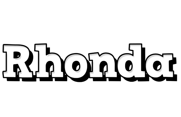 Rhonda snowing logo