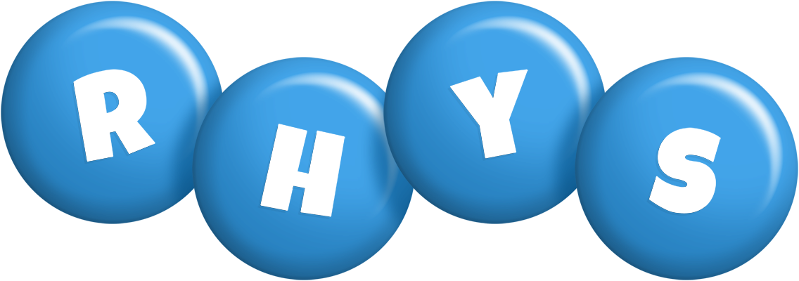 Rhys candy-blue logo