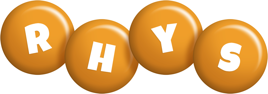 Rhys candy-orange logo
