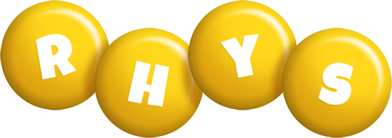 Rhys candy-yellow logo