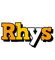 Rhys cartoon logo