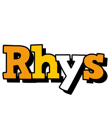 Rhys cartoon logo