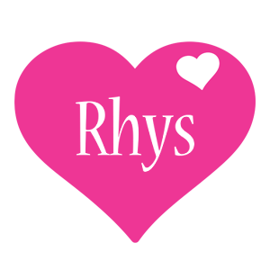 Rhys love-heart logo