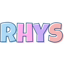 Rhys pastel logo