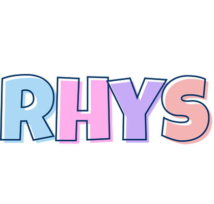 Rhys pastel logo