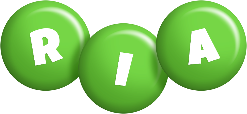 Ria candy-green logo