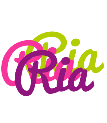 Ria flowers logo