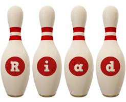 Riad bowling-pin logo