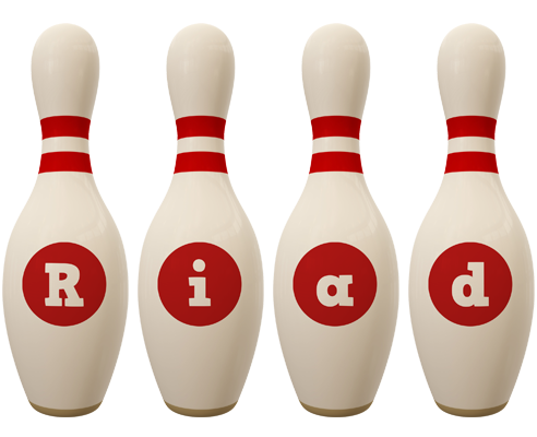 Riad bowling-pin logo