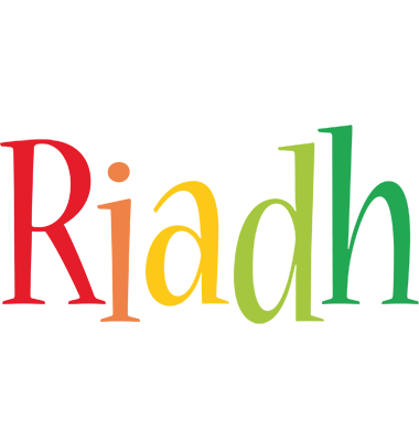 Riadh birthday logo