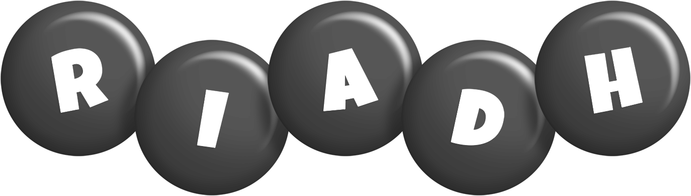 Riadh candy-black logo