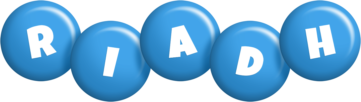 Riadh candy-blue logo