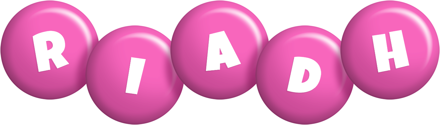 Riadh candy-pink logo