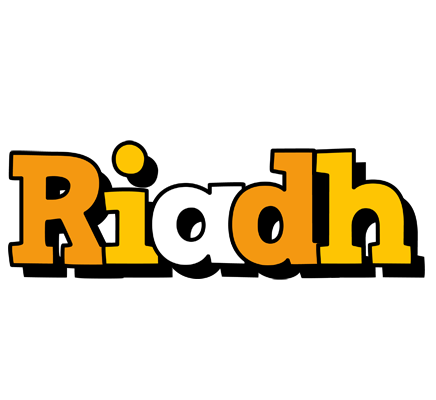 Riadh cartoon logo