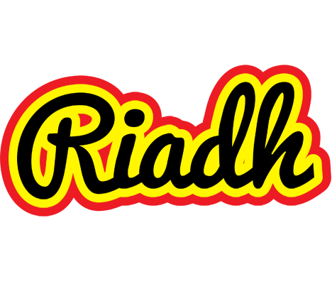 Riadh flaming logo