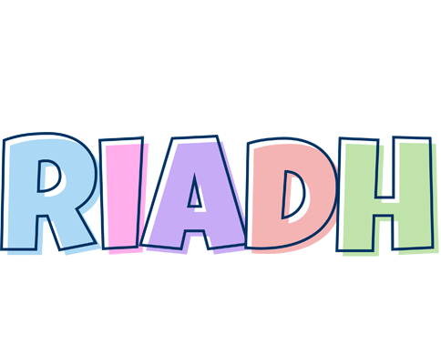 Riadh pastel logo