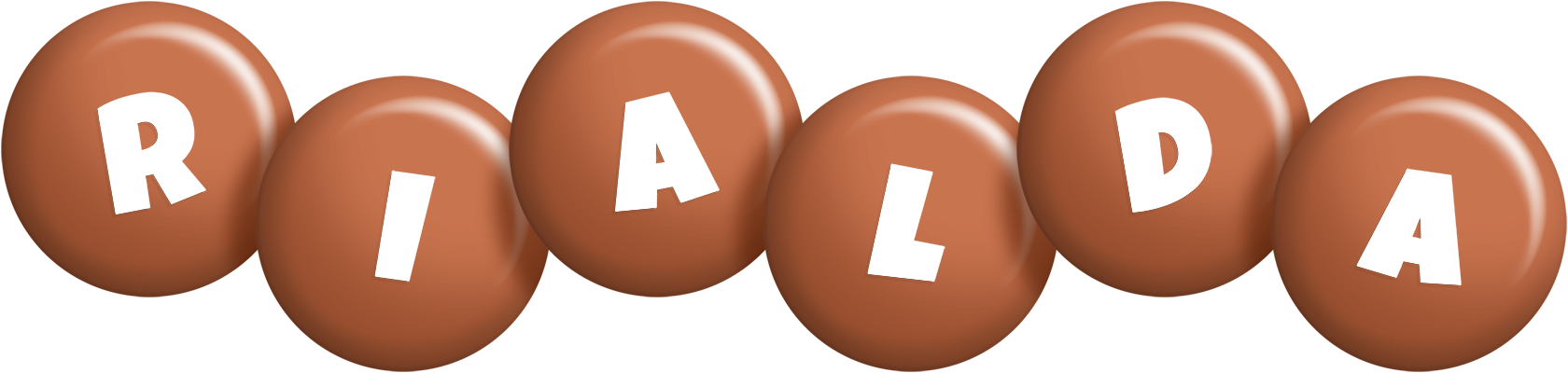 Rialda candy-brown logo
