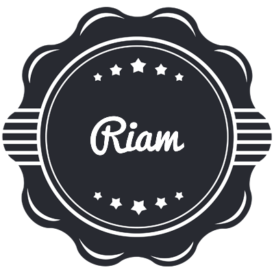 Riam badge logo